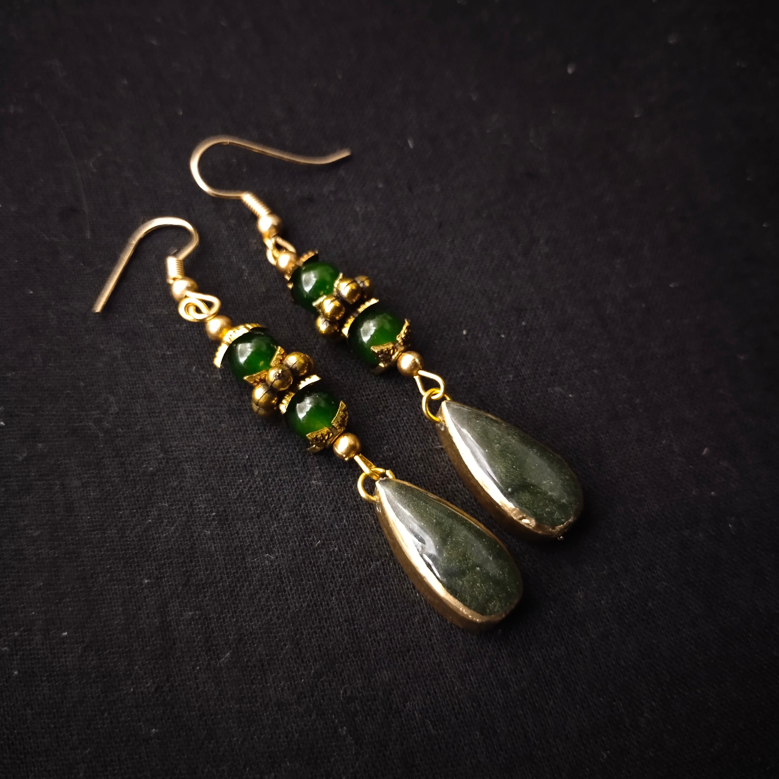 Buy Green Crystal Earrings , Large Green Earrings , Dark Green Rhinestone  Earrings , Emerald Earrings , Dark Green Pine Green Earrings Online in  India - Etsy