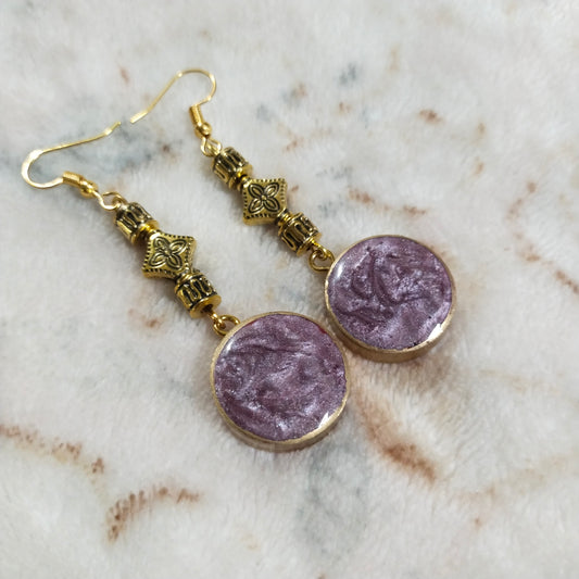 Dazzling Purple Earrings _ 3 Variant
